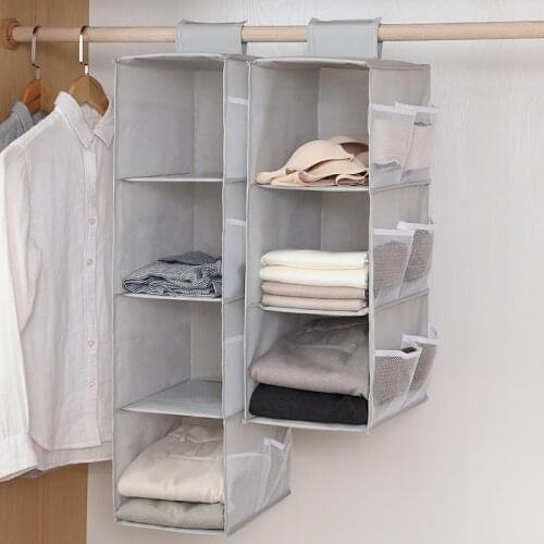 Organizer Storage Closet Interlayer Drawer Type Clothes Hangers Holder Home Bedroom Hanging Underwear Sock Bra Hang Bag Wardrob