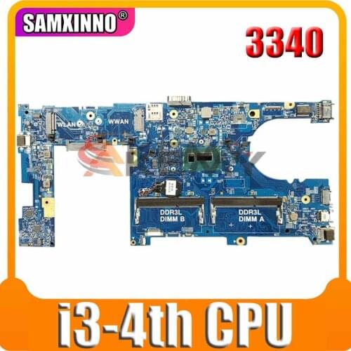 Original Laptop motherboard For DELL Latitude 3340 SR16Q I3-4010U Mainboard CN-0CM0VC 0CM0VC DLR30 13229-1 5X37M