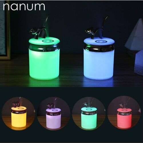 Creative Mini Kitten humidifier Essential Oil Diffuser Aroma Lamp LED Night Light Q Cat humidifiers USB Fogger air freshener