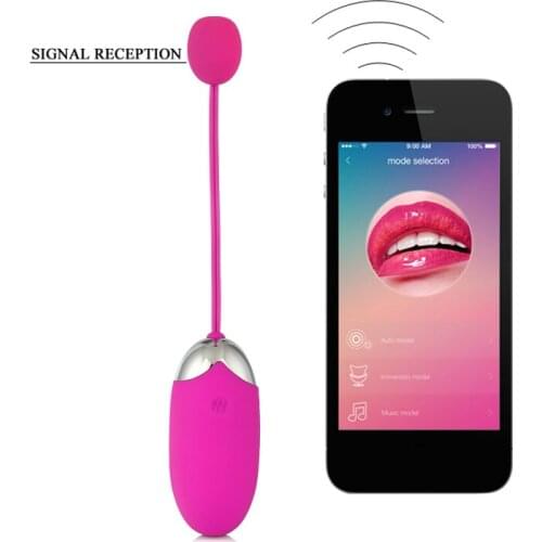 Rechargeable Kegel Ball Vibrator Wireless Bluetooth Phone App Remote Clitoris Stimulator Vibrator for Women Masturbator Sex Toys