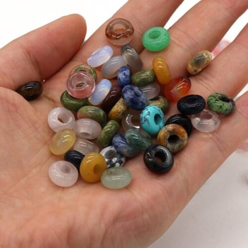 Natural Stone Pendant Abacus Shape Semi-precious Stones Exquisite Charm for Jewelry Making DIY Necklace Bracelet Accessories