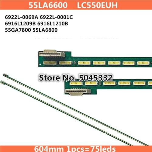 LED Backlight strip lamp For LG 55"TV 55PFL6678S/12 55PFL6158 55PFL6008K LG 55LA6800 55LA640S 55LA660V 55LA7400 55LA6600 6922L-0