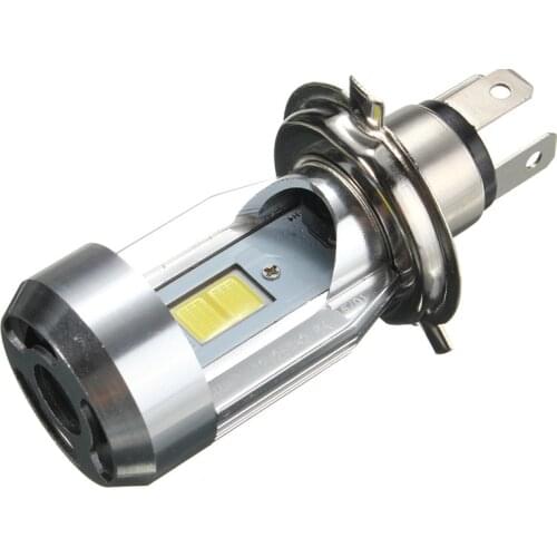 LED Motorcycle Headlight Headlamp Bulb COB Led Hi/Lo Beam Scooter Moto Light Replace For Halogen 6-36V Pure White 6000K