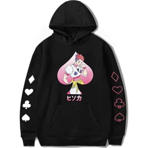 Anime Hunter X Hunter Hisoka Hoodies Men Women Streetwear Daily Casual Hooded Tops Harajuku Hoodies Толстовка С Капюшоном