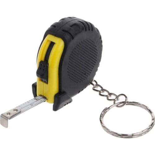 Retractable Ruler Tape Measure Key Chain Mini Pocket Size Metric 1m N0HB