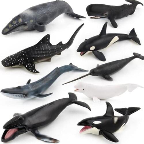 Wiben Sea Life Killer Whale Simulation Animal Model Action & Toy Figures Learning & Educational Marine Christmas Gift for Kids