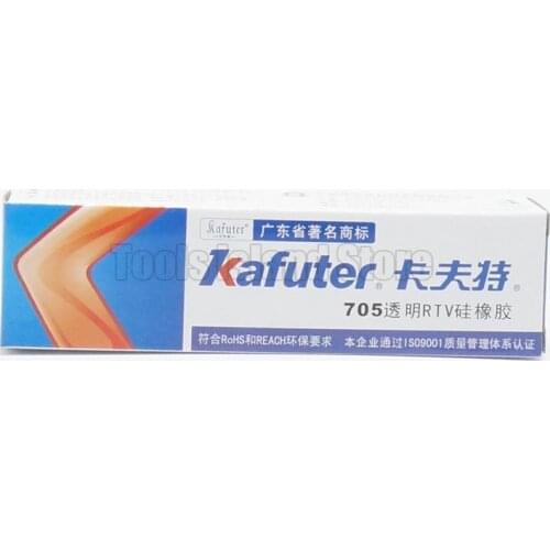 2Pcs Kafuter k-705 RTV Silicone Rubber Electronic Glue Sealant Transparent Organosilicon 45g