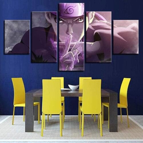 5 Piece Wall Art Canvas Anime Manga Figure Posters Ninja Pictures And Prints Modern Decor Home The Wall Decoration Paintings