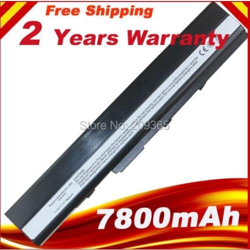 7800mAh laptop battery for ASUS K52F K42F K42JB K42JK K42JR A31-K52 A32-K52 A42-K52 A52 A42