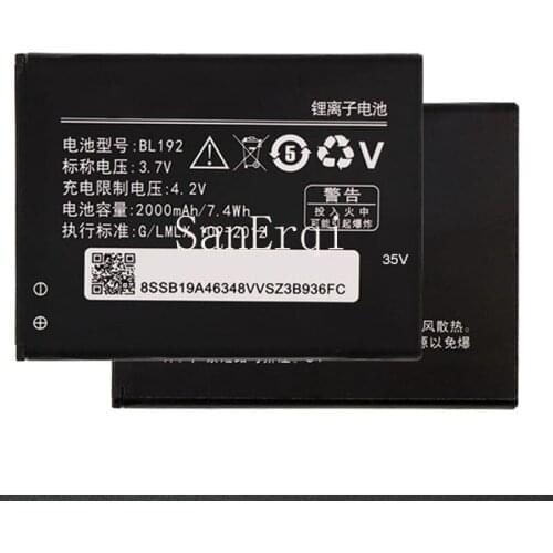 2000mAh BL192 For Lenovo A328 A328T A526 A750 A529 A560 A680 A590 A300 A388T A505E Battery