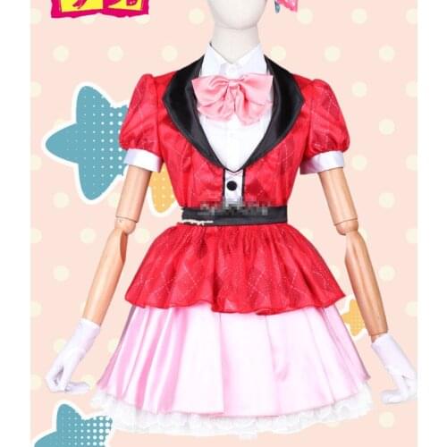 Anime ZOMBIE LAND SAGA Cos Minamoto Sakura Dress Costume Full Set Of Customization