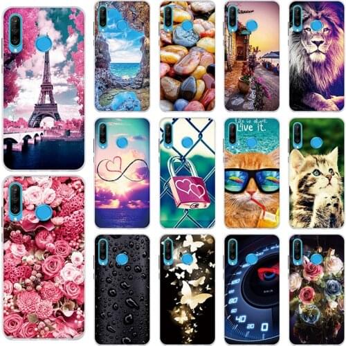 For Huawei P30 Lite Cover Bag Shell TPU Silicone Fundas For Huawei P 30 Lite Back Cartoon Case For Huawei p30 Lite Frame Coque