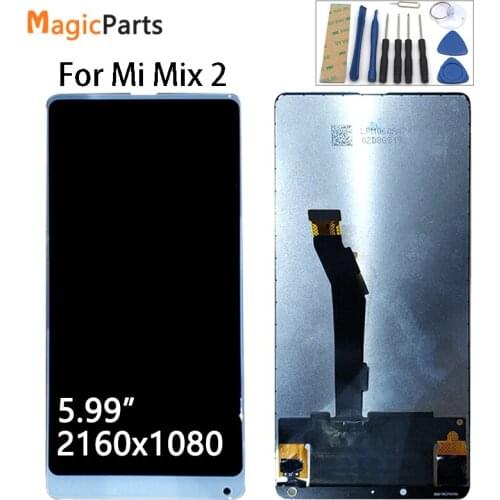 For Xiaomi Mi Mix 2 LCD Display + Touch Screen 5.99 inches Tested New Digitizer Assembly Replacement For Xiaomi Mi Mix 2