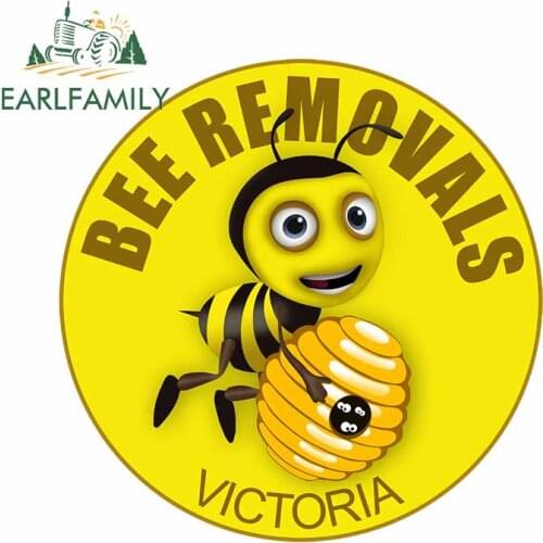 EARLFAMILY 13cm x 13cm For Bee Removals Victoria Car Decal Cartoon Graphics Car Stickers DIY Occlusion Scratch Campervan Decor