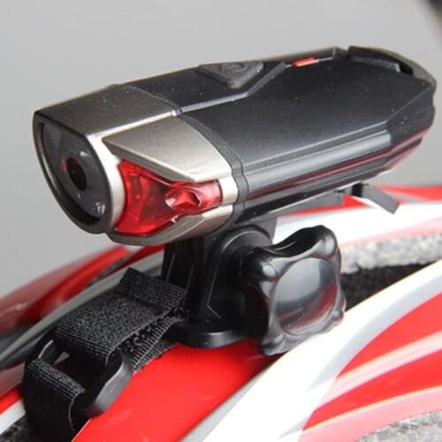 Cycling Bike Helmet Lamp USB Rechargeable Bicycle Tail Light Headlamps headlight Warn Rear Safety built-in 1200mAh battery