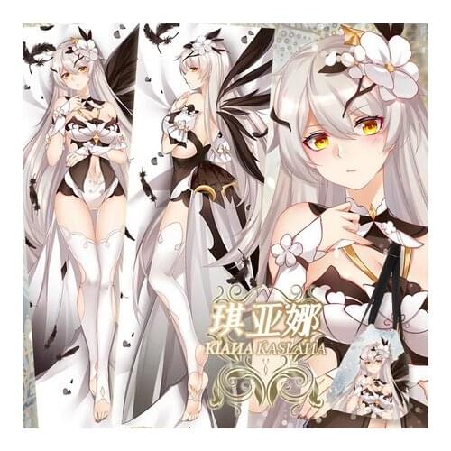 Honkai Impact 3 Kiana Kaslana Dakimakura 2WAY Hugging Body Pillow Case Japanese Anime Otaku Pillow Cushion Cover Xmas Gifts