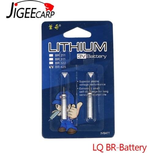 JIGEECARP 2pcs CR425 CR311 CR322 Electronic Stick 3V Battery For LANQI Light Stick Night Fishing Float Tackle