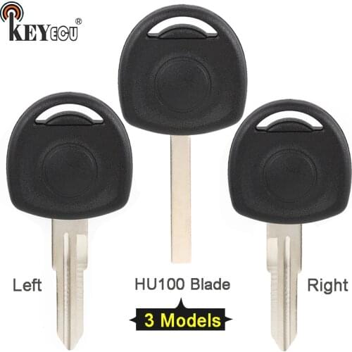 KEYECU 10x for Opel, for Vauxhall Agila Combo Van Corsa C Mervia Tigra B Tranponder Car Key Fob HU100/ Left/ Right Blade