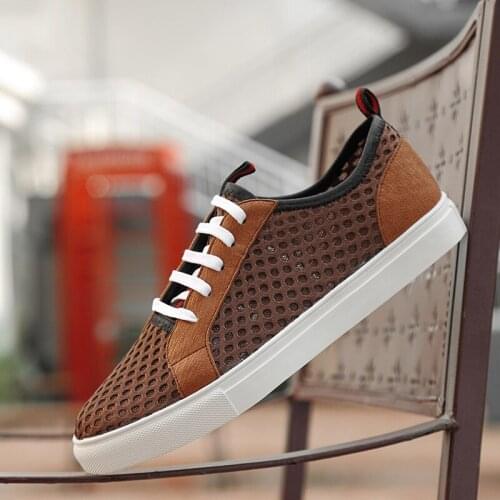 New Men Outdoor Sneakers Summer Sandals Shoes Hombre Mesh Leisure Walking Shoes Male Comfortable Beach Breathable Shoes 37-46