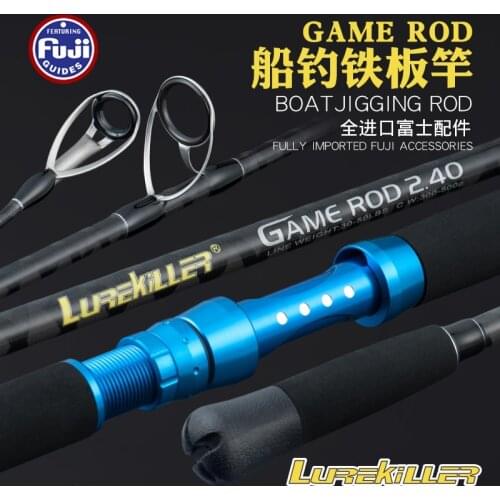 Lurekiller New Arrival Japan Full Parts 2.4m Power Game Rod Boat Jigging Rod Saltwater Rod Sea Fishing Rod