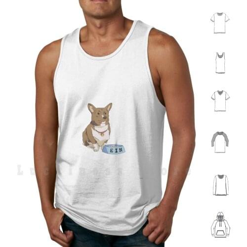 Best Dog Ein tank tops vest sleeveless Cowboy Bebop Ein Bebop Ein Anime Manga Spike Faye Jet Radical Edward