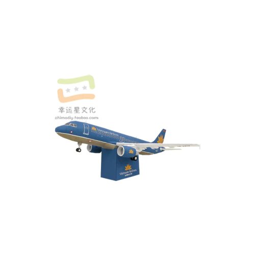 Vehicle Vietnam Airbus 3203D Paper Model DIY Hand-made Paper Mold Set-up Toy
