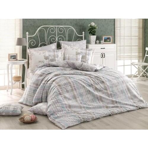 Hobby Tek Personality Poplin Quilt Cover Set Elonora Gray