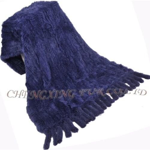CX-D-20 Natural Colour Custom Rabbit Fur Knitted Throw Blanket ~ DROP SHIPPING