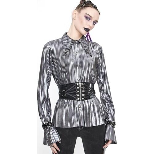 Europe and the United States steam punk dress spring and summer fashion cool coat new hip - hop rock wind art shirt