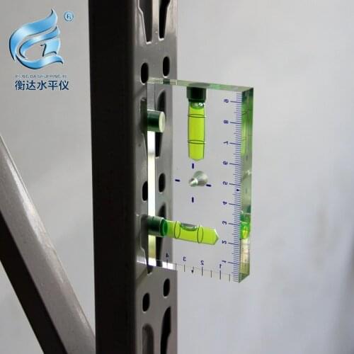 Fully transparent T-type level two-way integrated small mini horizontal bubble level bubble size 95*51*13mm