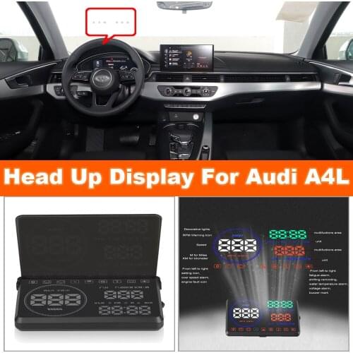 Auto Head Up Display HUD For Audi A4L B8/8K/B9 2008-2020 Car Electronic Accessories Windshield Projector Alarm System Film