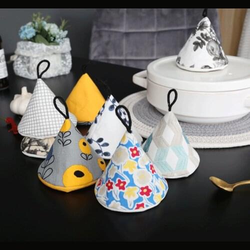 Japanese style garden anti-scalding casserole enamel pot fabric handle grip cap heat insulation gloves Pot clip cover