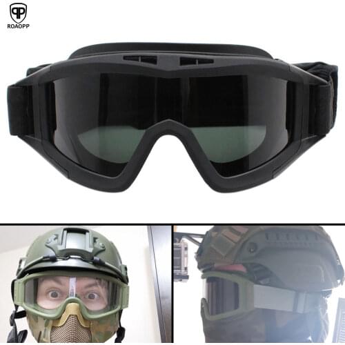 ROAOPP Motorcycle Military Airsoft Tactical Goggles Army Tactical Sunglasses Glasses Army Paintball Goggles