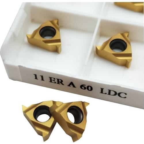 11ER A60 LDC CNC lathe Carbide 11ER A60 cutting knife External thread inserts for machining steel for SER turning tool holder