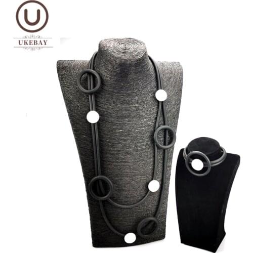 UKEBAY New Designer Handmade Jewelry For Women Fashion Jewelry Gothic Clothes Accessories Rubber Chains DIY Jewellery Sets Gifts