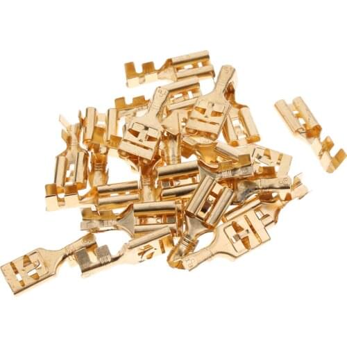 High Quality 25Pcs Terminal Cable Locking Spade Connector 9.5mm