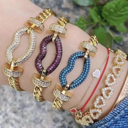 JUYA Cubic Zirconia Fastener Clasps For Bracelets Making Real Gold Plating Connectors DIY Handmade Jewelry Findings Accessories