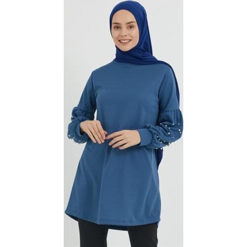 Women Tops Tunic Spring Summer Islamic Clothes Abaya Tunique Femme Musulmane Muslim Dress فساتين نسائيه Lantern Long Sleeve