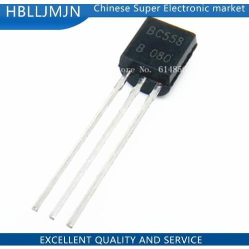 100PCS BC548 BC558 BC558B 50pcs + BC548B 50pcs NPN PNP Transistor TO-92 Triode Transistor