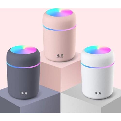 300ml Cool Mist Humidifier Air Freshener Moisturizing USB Powered Mist Sprayer Mini Air Oil Vaporizer Humidifier for Home Office