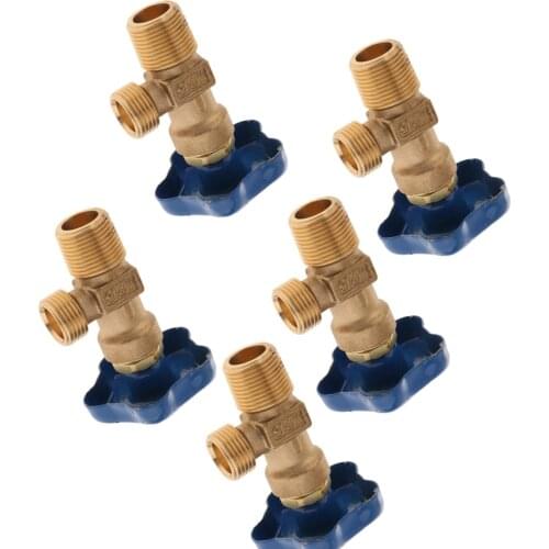 5 Pcs WP-15 Small Argon Cylinder Valve Insert Gas Bottle Regulator for Argon