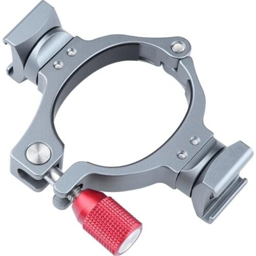 Ring Clamp Adaptor Cold Shoe Adapter 360° Rotation Compatible with Mobile 3 & OM4, Stabilizer Mic Fill Light Expand Bracket