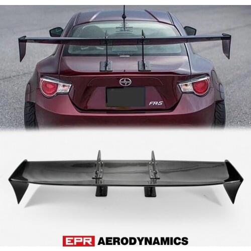 Car Accessories Universal Fitment Voltex Style Universal Swan Neck Carbon Fiber GT Spoiler Glossy Fibre VTX Trunk Wing Body Kit