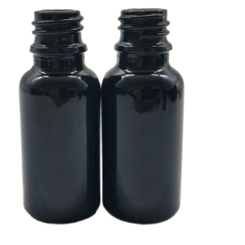 30ml black empty glass bottle lotion emulsion essence oil liquid serum complex recovery skin care cosmetic packing