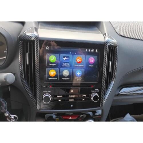 For Subaru Impreza Crosstrek XV 2018 2019 2020 Middle Air Conditioning AC Outlet Vent Decoration Stickers Cover Trim Accessories