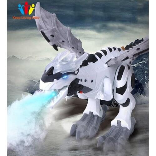 Electric Dinosaurs Model Toys Large Size Walking Spray Dinosaur Robot With Light Sound Mechanical Dinosaurs Toy For Boy Gift