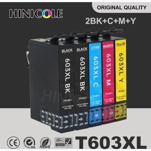 Hinicole T603 T603XL Compatible Ink Cartridge for Epson XP-2100 XP-2105 XP-3100 XP-3105 XP-4100 XP-4105 WF-2810 WF-2830 WF-2835
