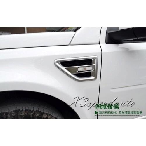 Free Shipping Chromed Air Flow Vent Fender Decoraton Trim For Land Rover Freelander 2 2013-2015