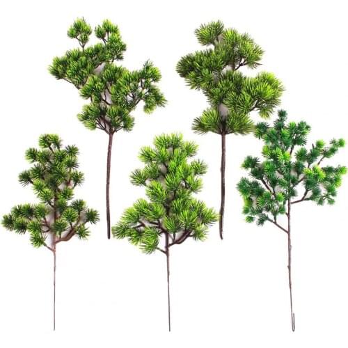 Artificial Plant Unique Lively Plastic Fake Pine Cypress Plant for Garden