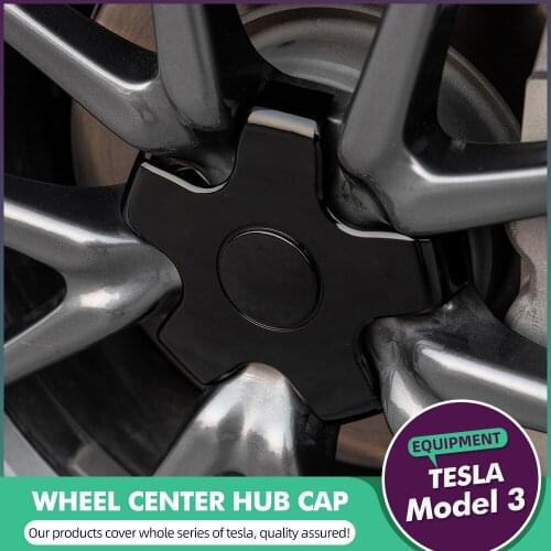 TEY 2021 Hub Cover Modification Kit For Tesla Model 3 Car Wheel Paint Modification Wheel Cap Kit 4pcs/set For Tesla Model Three
